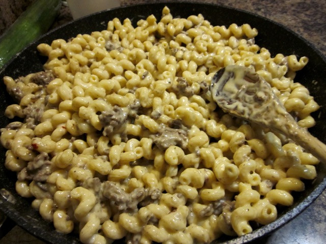 Ground Beef And Mac And Cheese
 Macaroni and Cheese with Ground Beef – My Favourite Pastime
