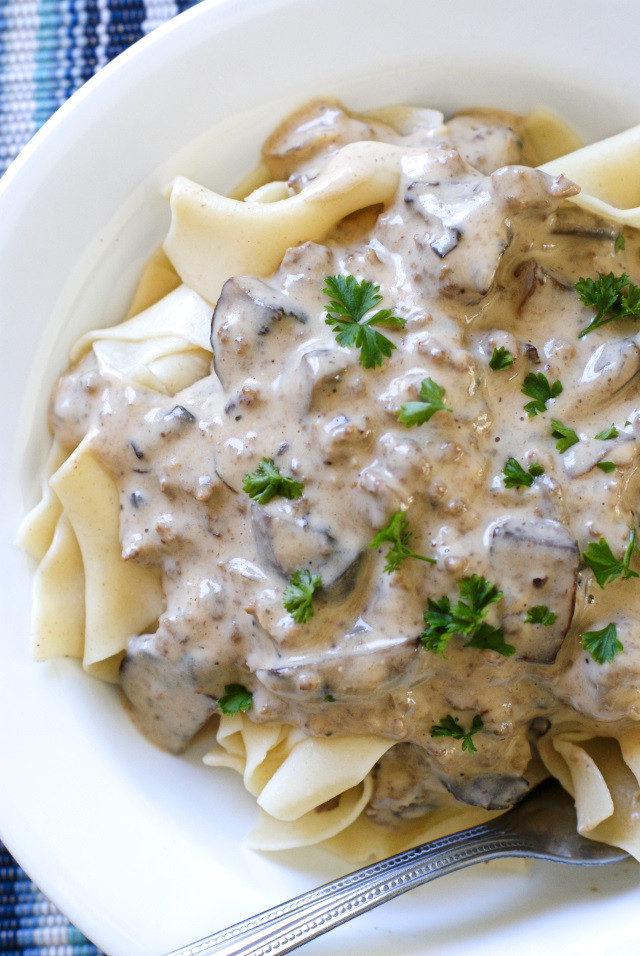 Ground Beef Mushroom
 Mushroom Ground Beef Stroganoff