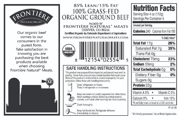 Ground Beef Nutritional Information
 Order Organic Ground Beef line