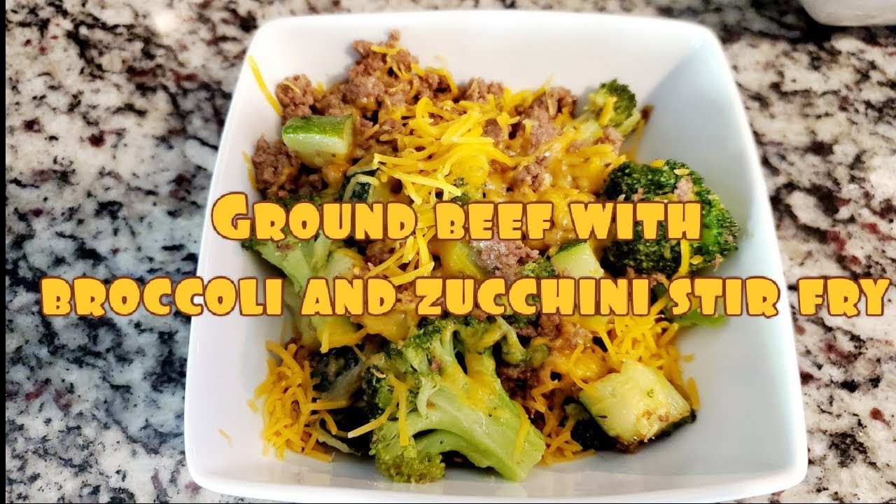 Ground Beef Zucchini Stir Fry
 Cook with me Ground Beef with Broccoli and Zucchini Stir