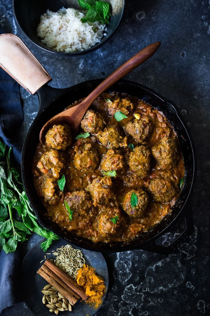 Ground Lamb Indian Recipes
 Lamb Meatballs with Indian Curry Sauce Recipe