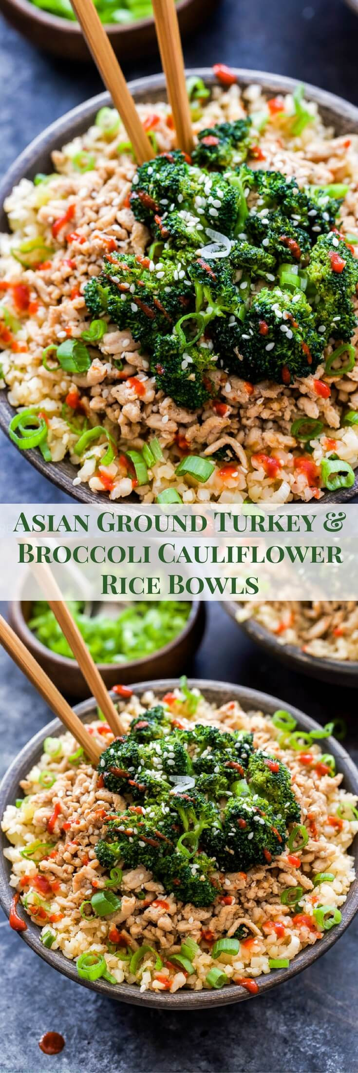 Ground Turkey And Broccoli Recipes
 Asian Ground Turkey and Broccoli Cauliflower Rice Bowls