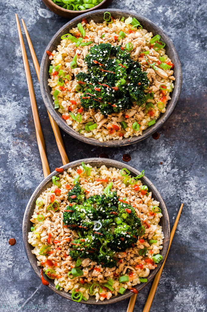 Ground Turkey And Broccoli Recipes
 Asian Ground Turkey and Broccoli Cauliflower Rice Bowls