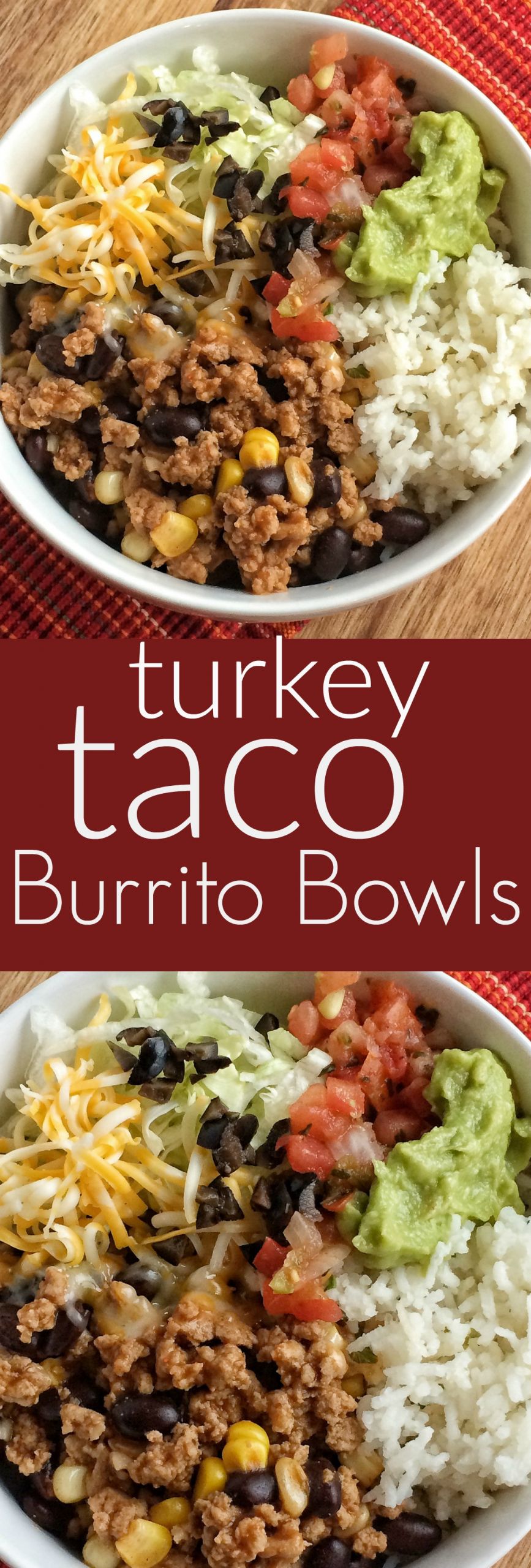 Ground Turkey Burrito Bowl
 Turkey Taco Burrito Bowls To her as Family