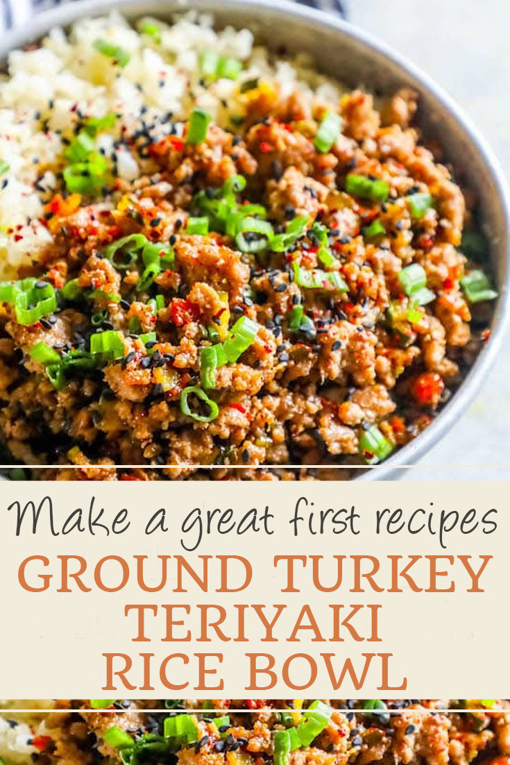 Ground Turkey Teriyaki
 GROUND TURKEY TERIYAKI RICE BOWL World Dessert Recipes