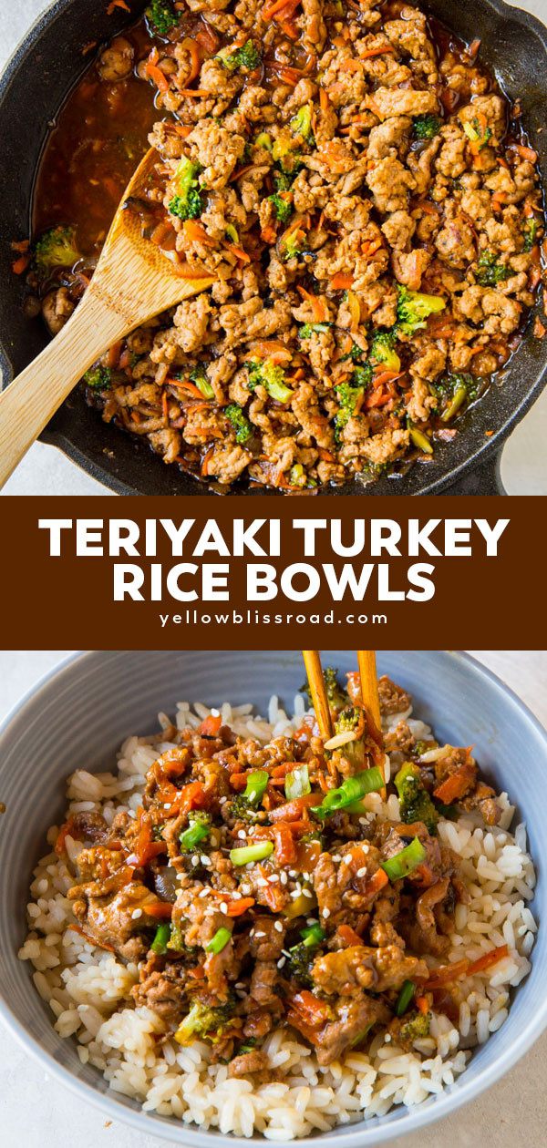 Ground Turkey Teriyaki
 Teriyaki Turkey Rice Bowl