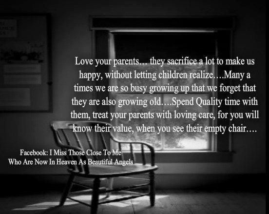 Growing Up Without A Mother Quotes
 Love your parents Love your and Quality time on Pinterest