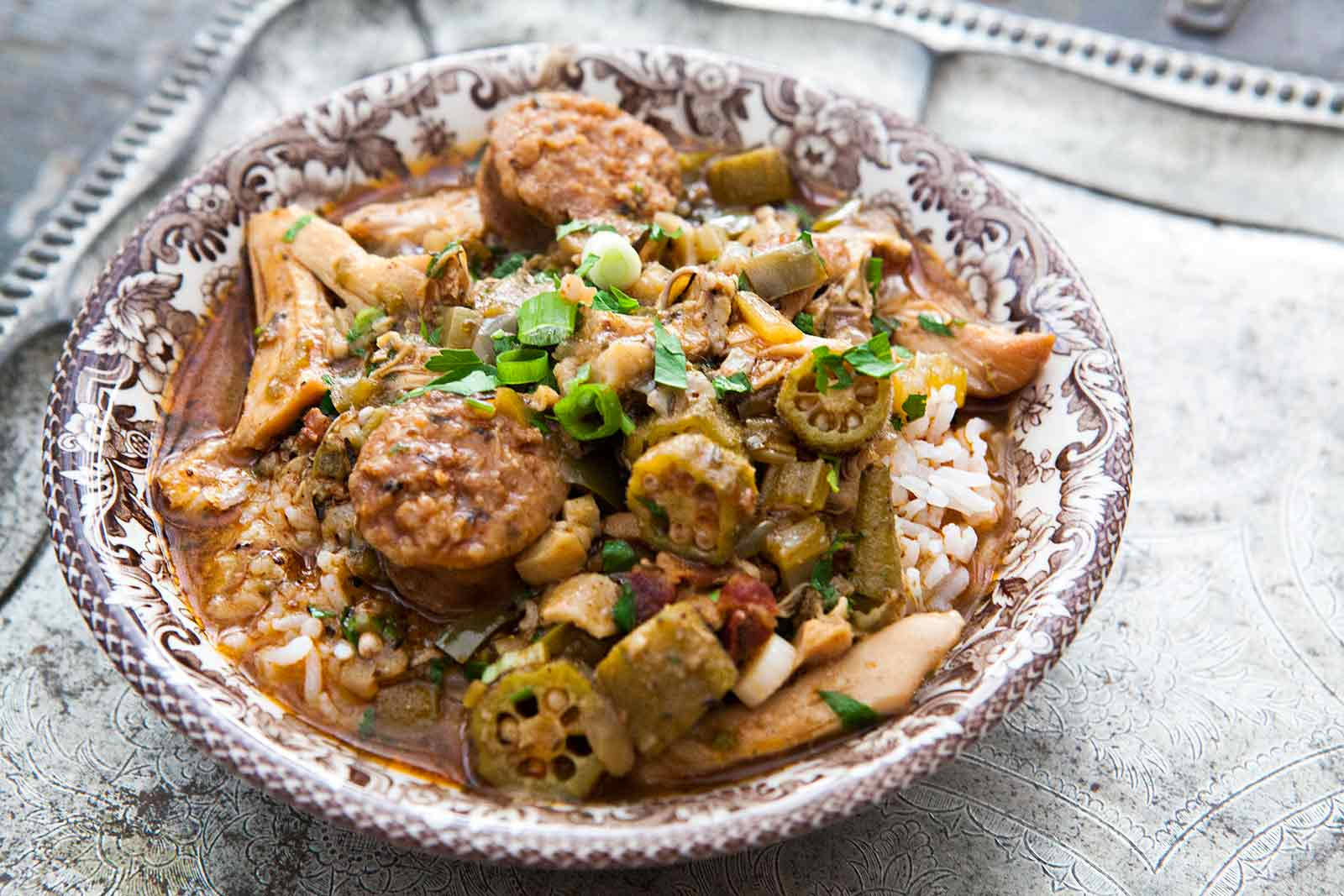 Gumbo Recipe Seafood Chicken And Sausage
 Chicken Gumbo with Andouille Sausage Recipe