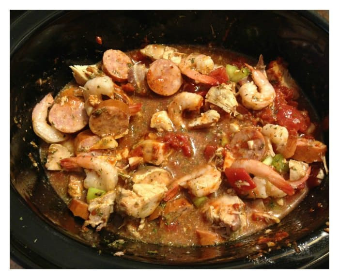 Gumbo Recipe Seafood Chicken And Sausage
 Easy Crockpot Chicken Sausage and Shrimp Gumbo iSaveA2Z