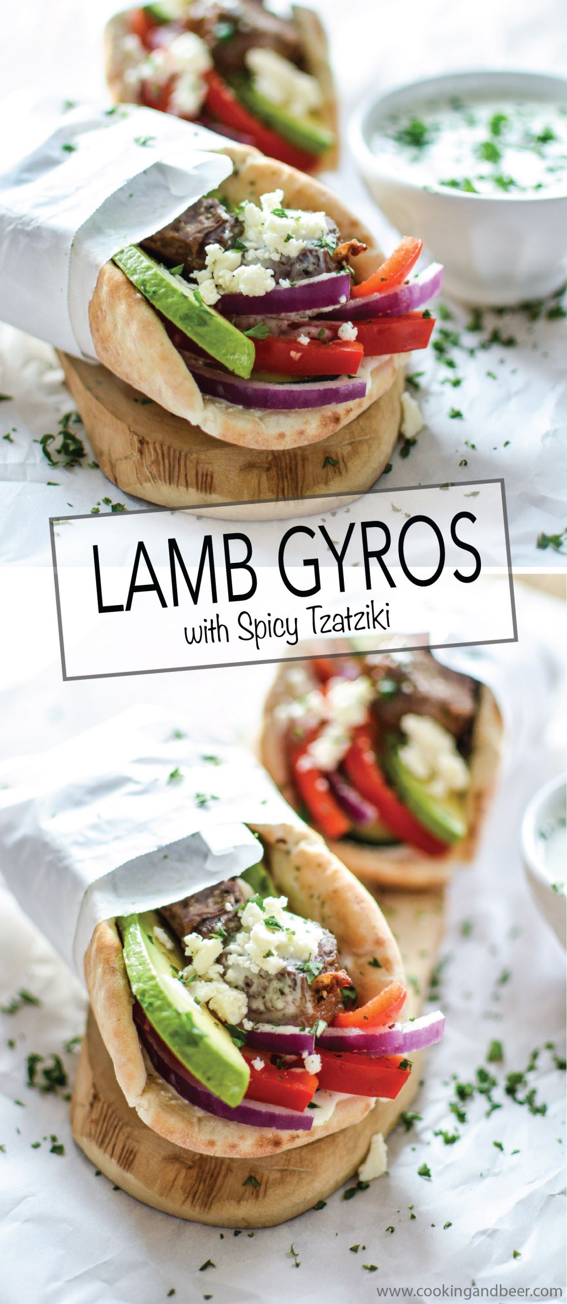 Gyros Recipe Lamb
 Lamb Gyros with Spicy TzatzikiCooking and Beer