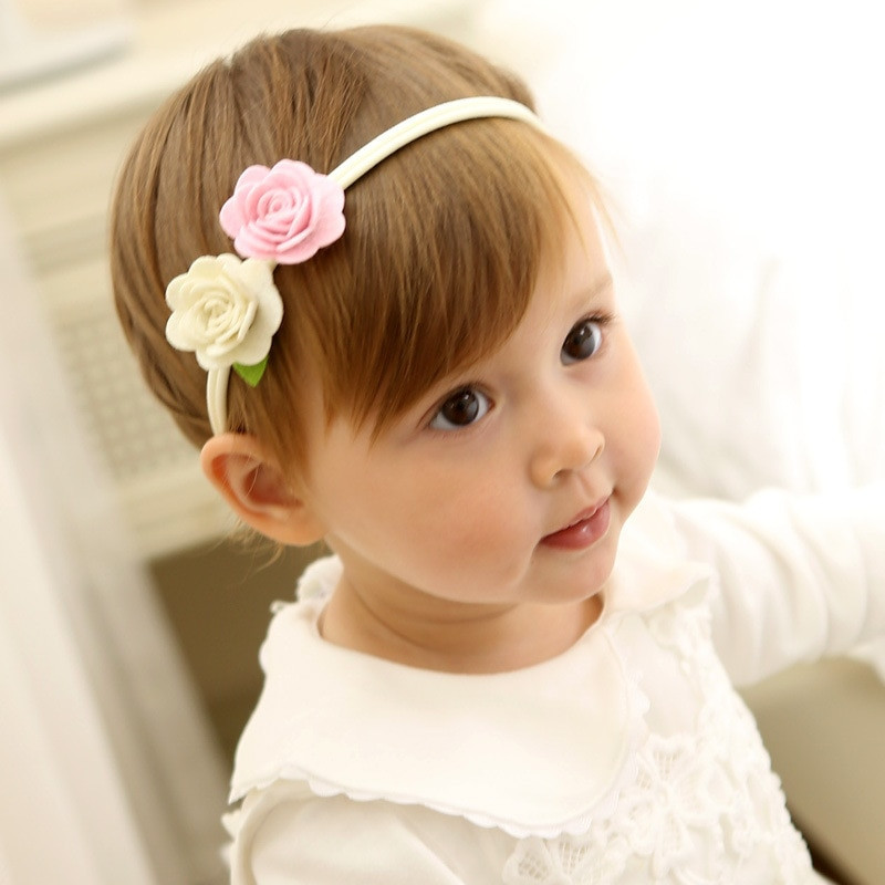 Hair Bands For Kids
 1 PCS New Design Lovely Flowers Baby Hairbands Elastic