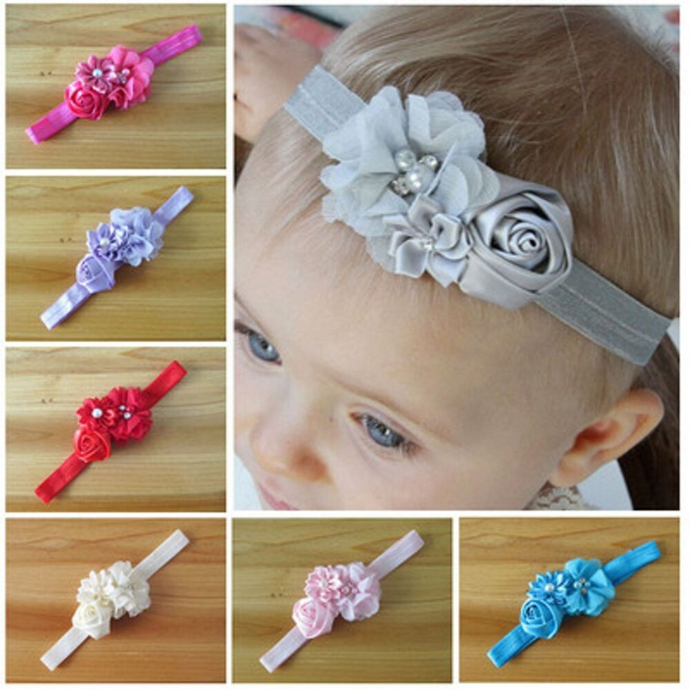 Hair Bands For Kids
 Cute Baby Girl Toddler Lace Flower Hair Band Headwear Kids