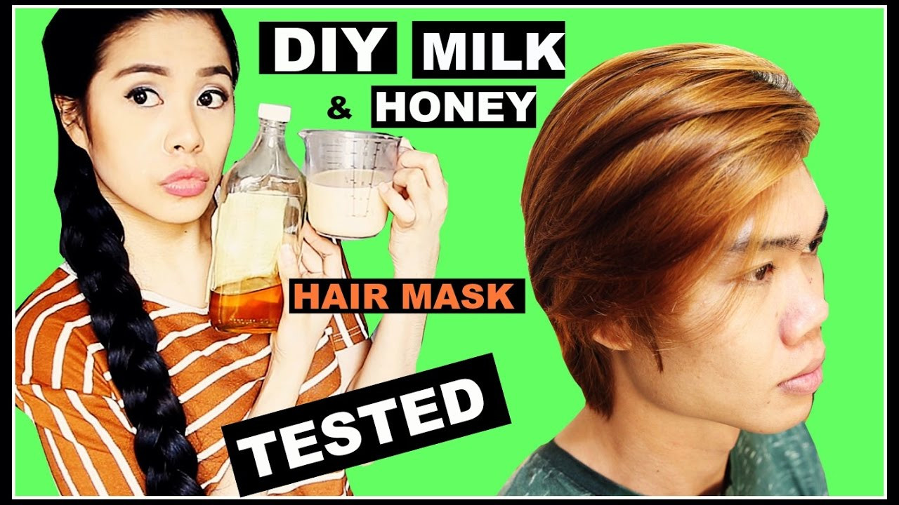 Hair Mask For Colored Hair DIY
 DIY Milk & Honey Hair Mask For Colored & DRY Damaged Hair