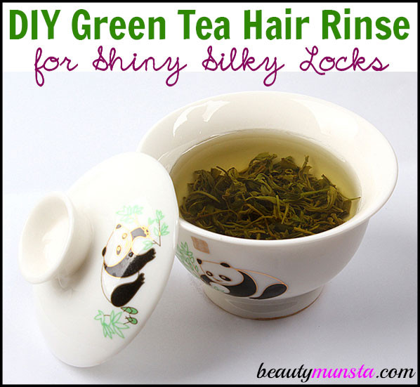 Hair Rinses DIY
 diy green tea hair rinse beautymunsta free natural