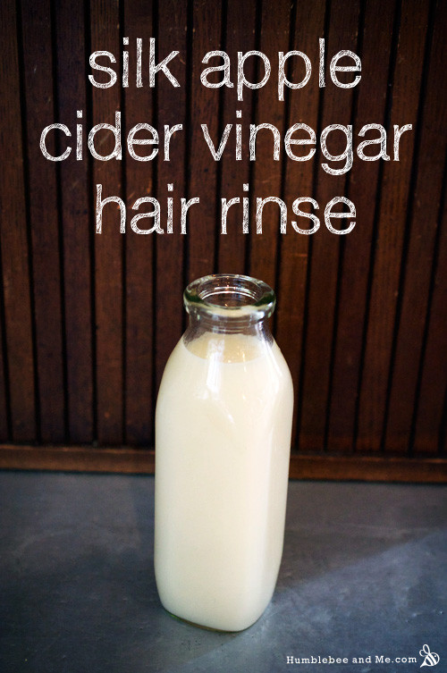 Hair Rinses DIY
 Silk Apple Cider Vinegar Hair Rinse Humblebee & Me