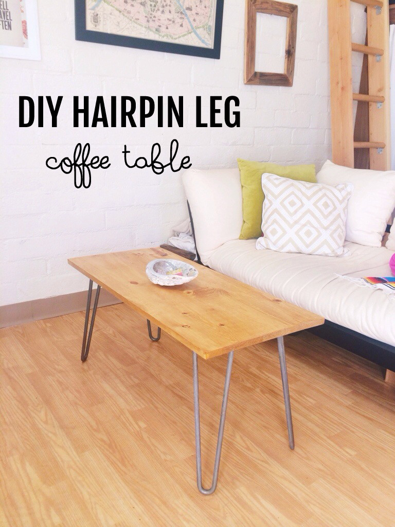 Hairpin Leg Coffee Table DIY
 DIY Hairpin Leg Coffee Table