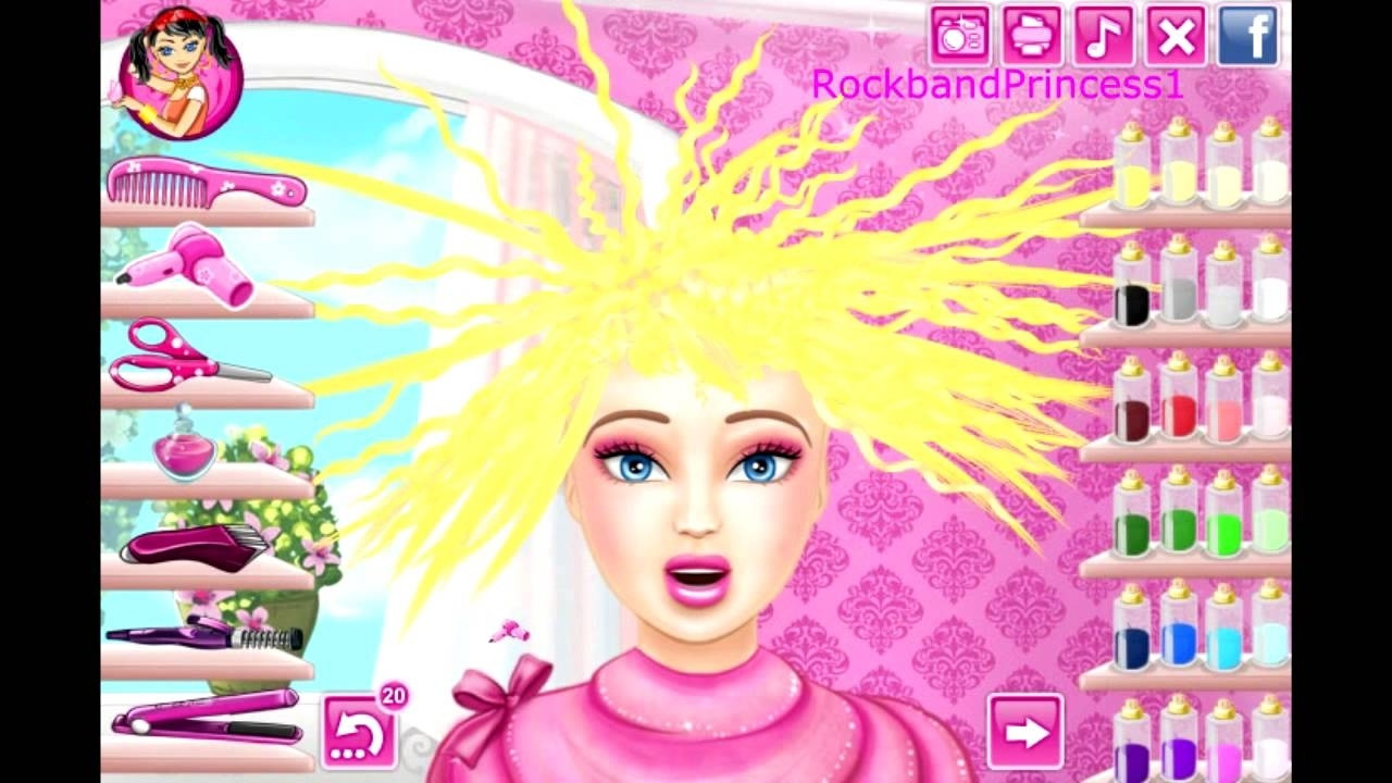 Hairstyle Games For Girls
 Barbie hair salon games online Snip n Style Salon A