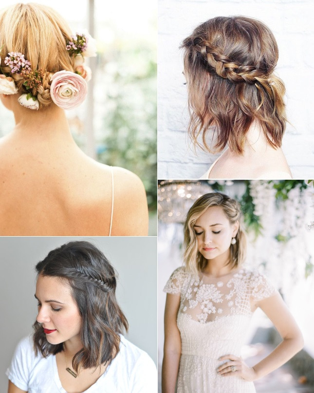 Hairstyles For Bridesmaids With Short Hair
 9 Short Wedding Hairstyles For Brides With Short Hair