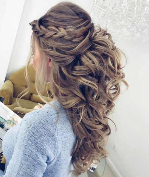 Half Up Half Down Curled Prom Hairstyles
 50 Half Up Half Down Hairstyles for Everyday and Party Looks