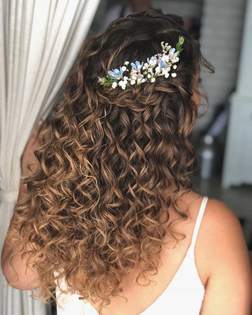 Half Up Half Down Curled Prom Hairstyles
 27 Prettiest Half Up Half Down Prom Hairstyles for 2020