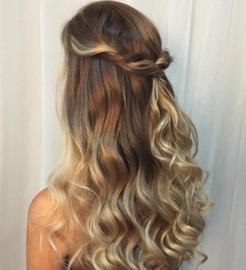 Half Up Half Down Curled Prom Hairstyles
 50 Half Up Half Down Hairstyles for Everyday and Party Looks