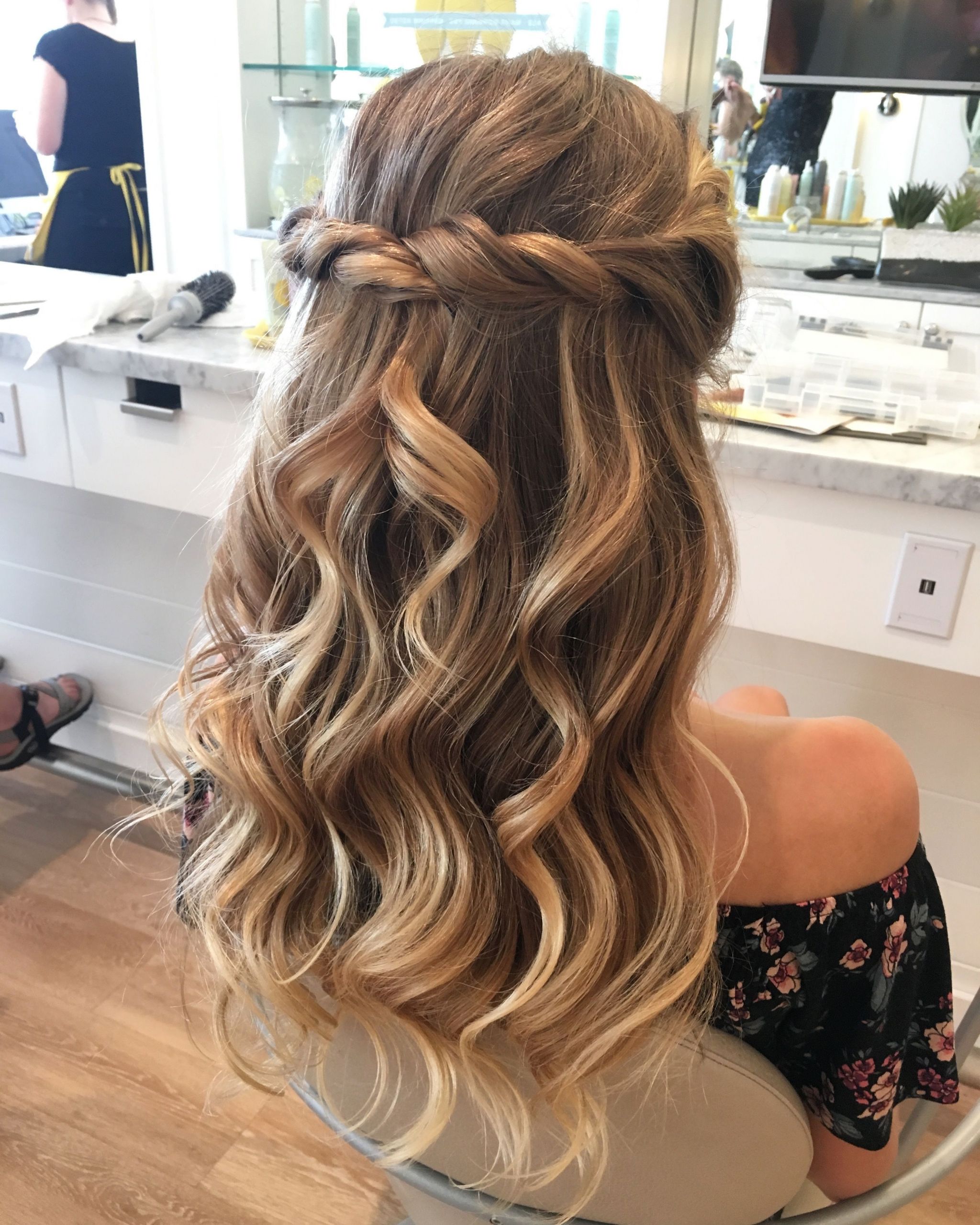 Half Up Half Down Prom Hairstyles Tutorials
 New Pic Half up half down hair prom Thoughts
