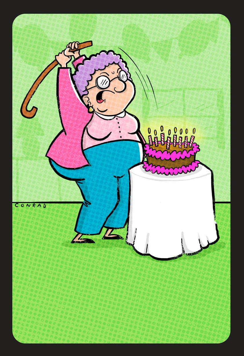 Hallmark Funny Birthday Cards
 Cake Smashing Grandma Funny Birthday Card Greeting Cards