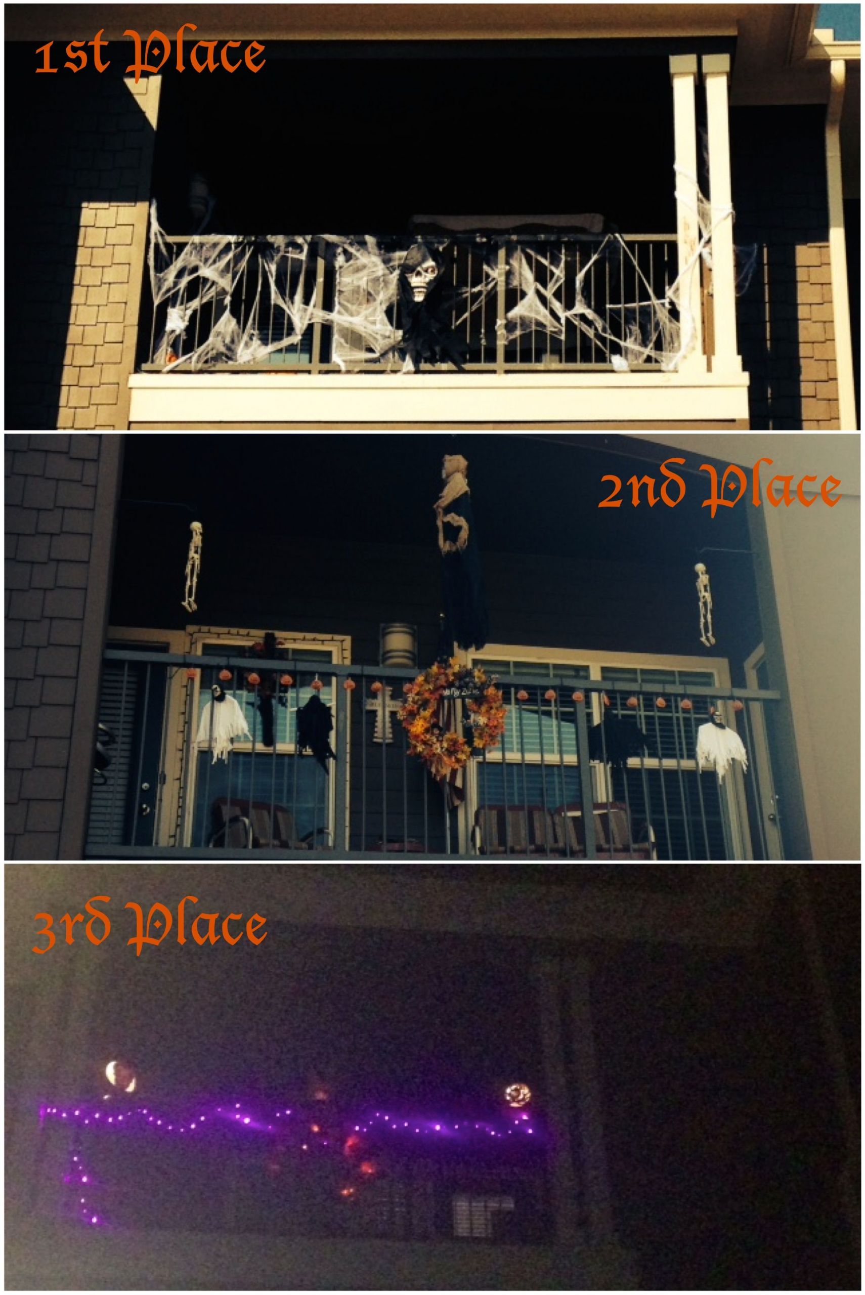 Halloween Balcony Decorating Ideas
 CONGRATULATIONS to KROCK s Halloween Balcony Decorating