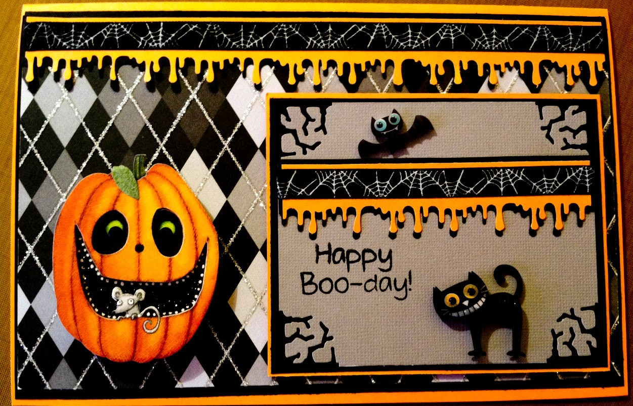 Halloween Birthday Card
 Country Lady Designs A Halloween Birthday Card