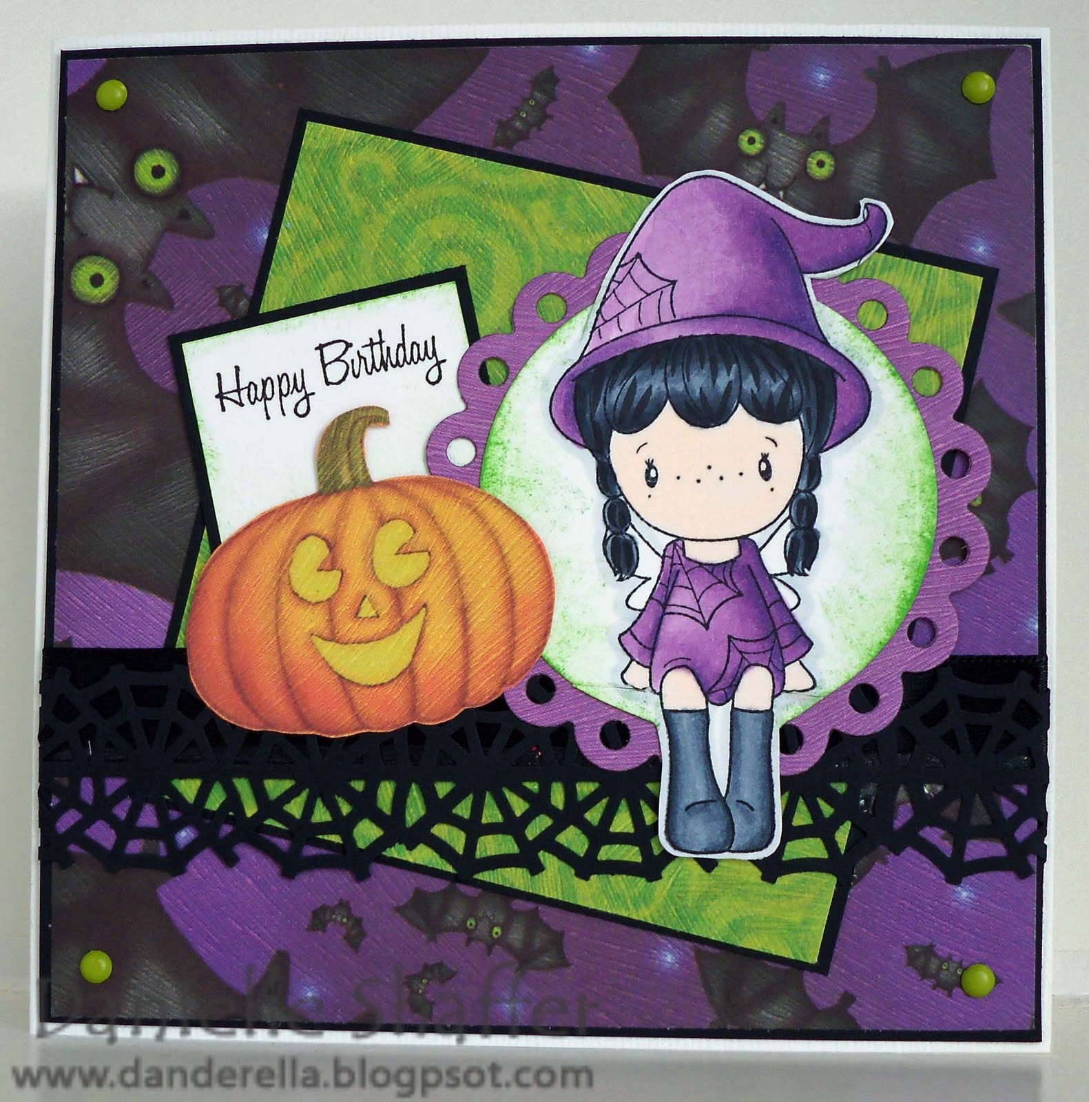 Halloween Birthday Card
 Danderella Halloween Birthday