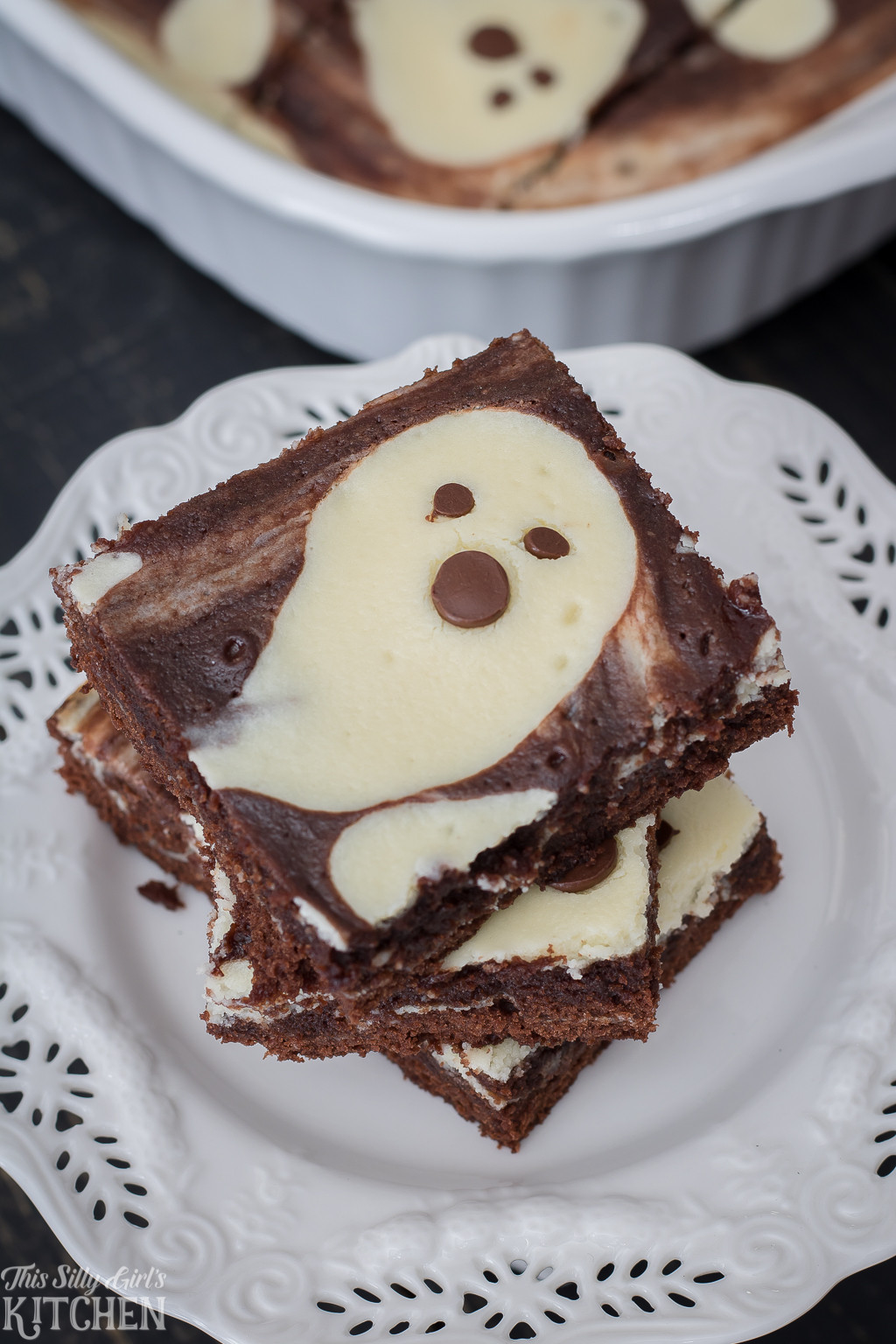 Halloween Brownies Recipes
 Ghost Cheesecake Brownies This Silly Girl s Kitchen