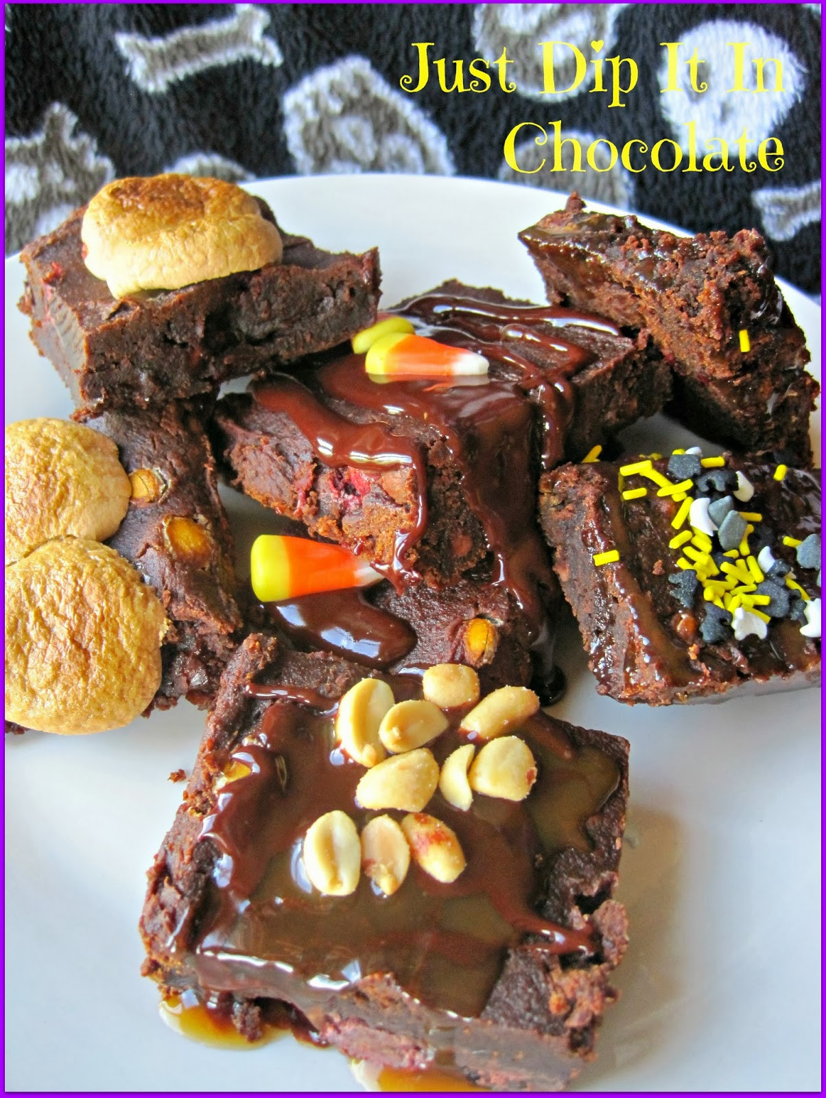 Halloween Brownies Recipes
 Just Dip It In Chocolate Pumpkin Brownies Halloween Recipe