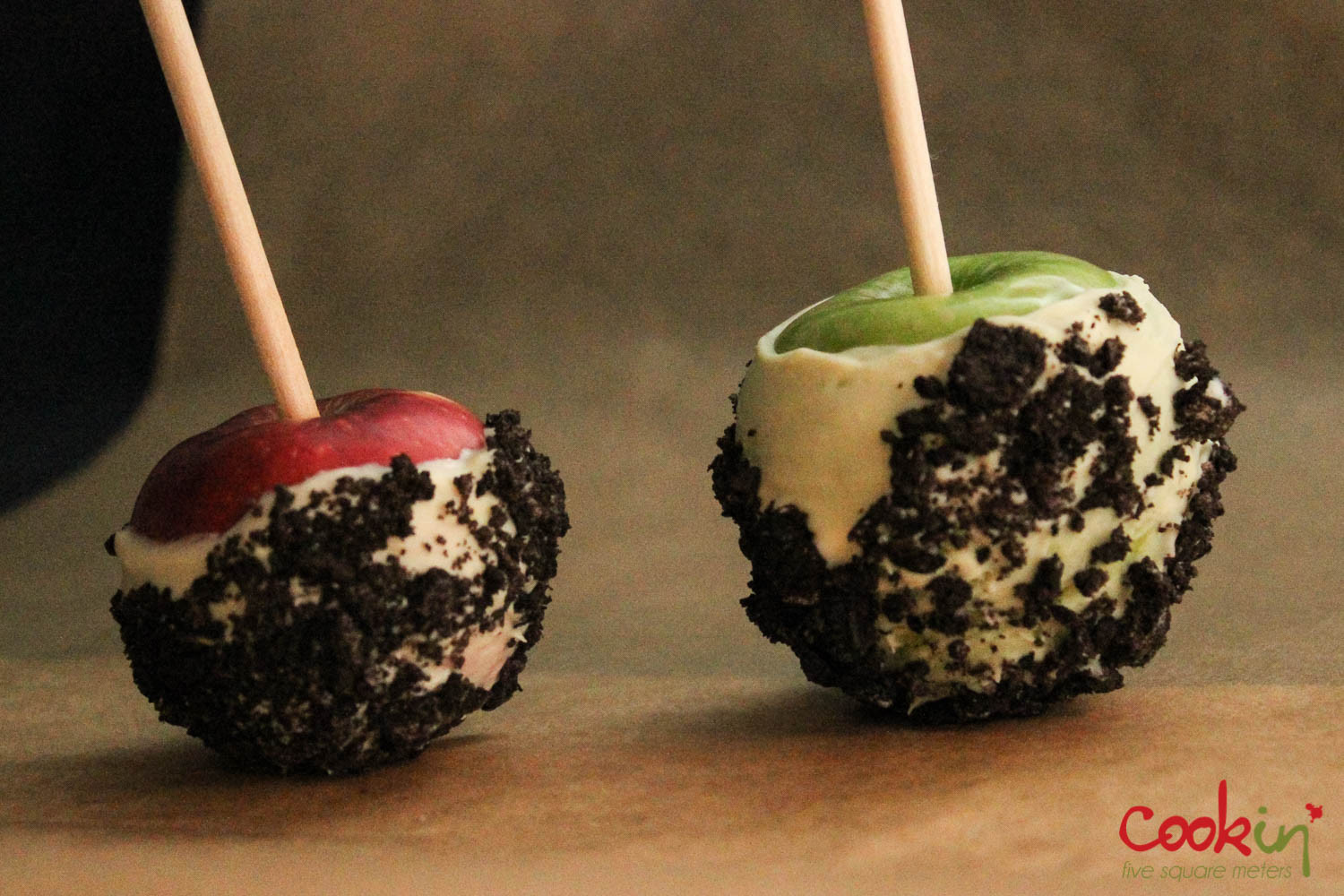 Halloween Caramel Apples
 Halloween Candy Apples without corn syrup