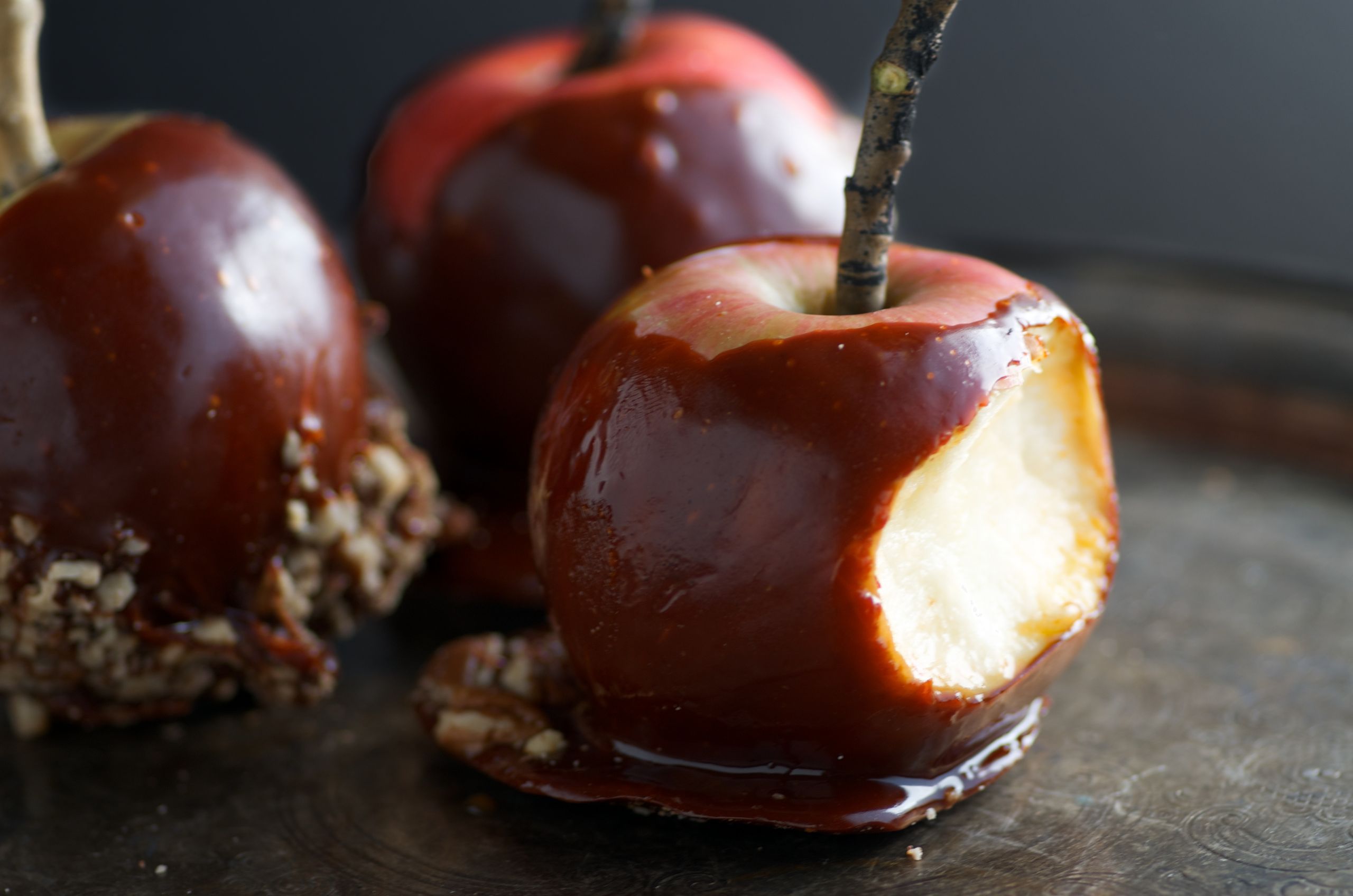 Halloween Caramel Apples
 Spooky Honey Caramel Apples for Halloween Nourished Kitchen