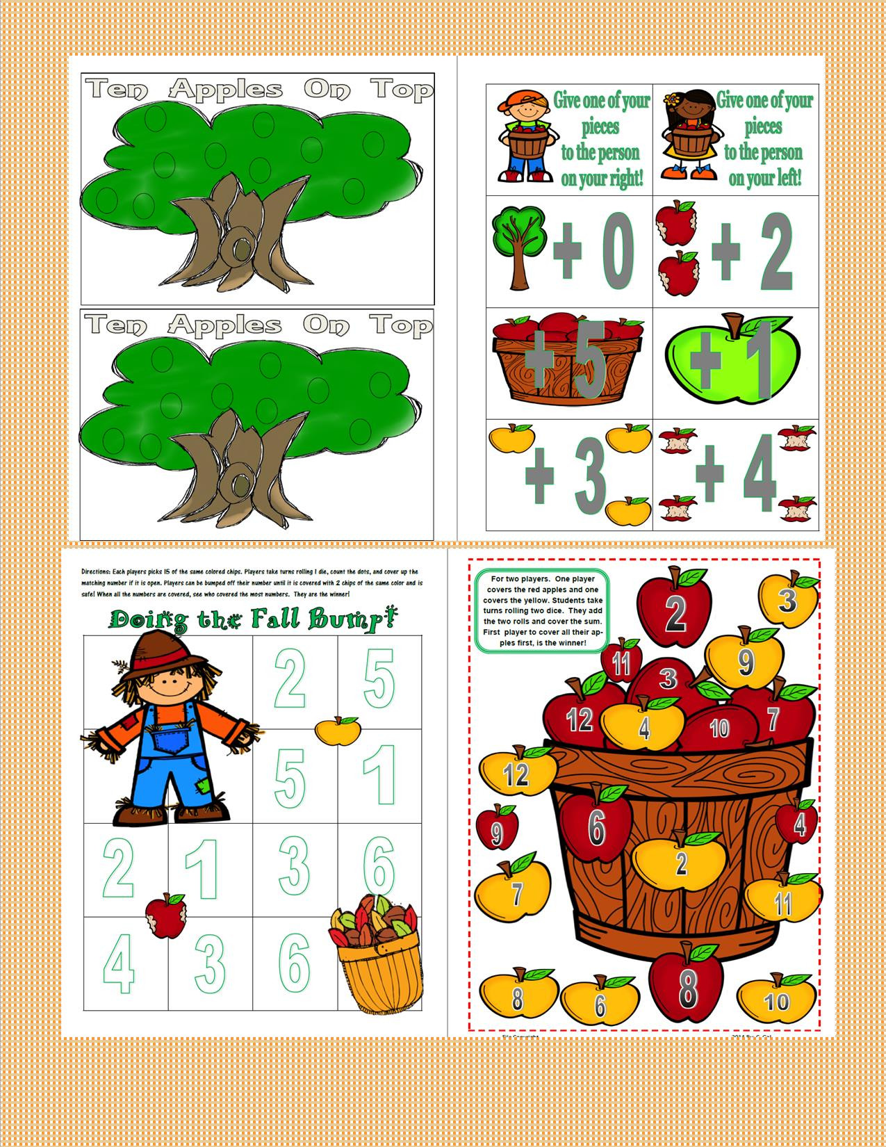 Halloween Class Party Ideas Kindergarten
 Fall Themed Games For Math and Reading – Teaching Heart Blog