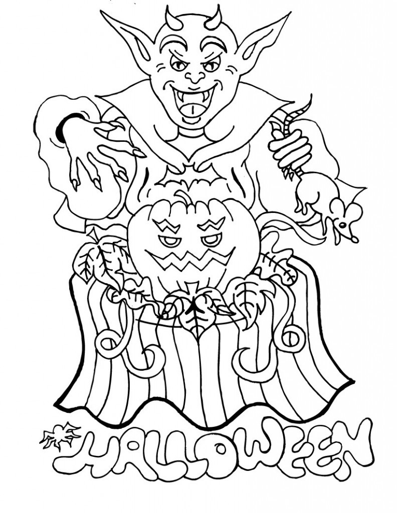 Halloween Coloring Books For Kids
 Free Printable Halloween Coloring Pages For Kids