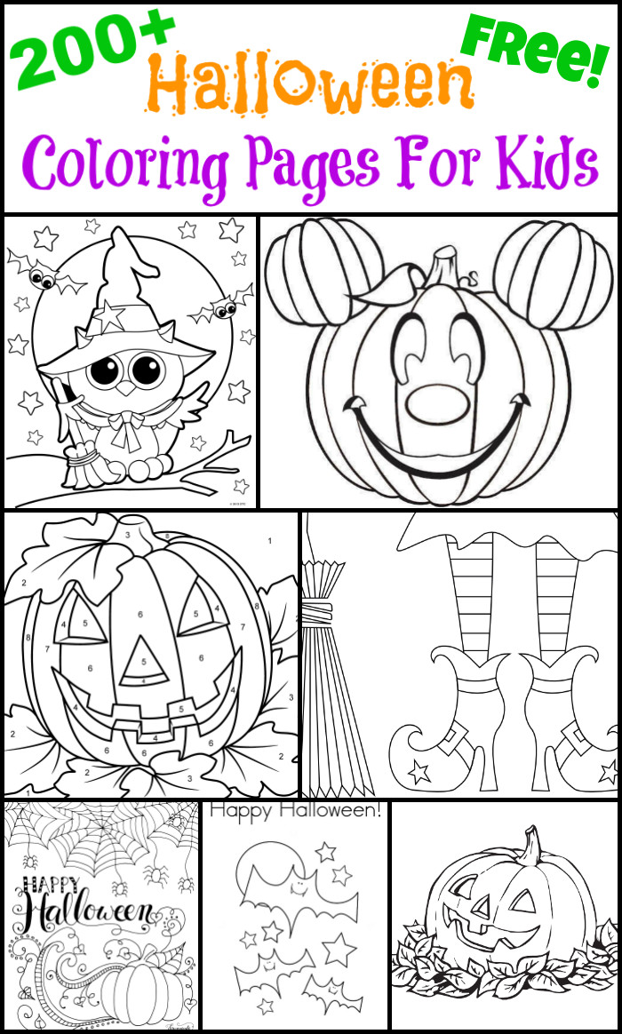 Halloween Coloring Books For Kids
 200 Free Halloween Coloring Pages For Kids The Suburban Mom