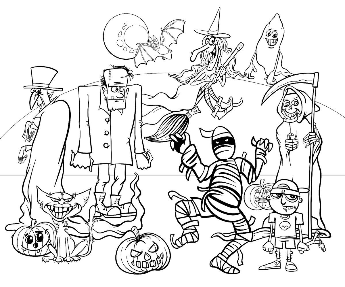 Halloween Coloring Books For Kids
 Halloween Coloring Pages 10 Free Spooky Printable