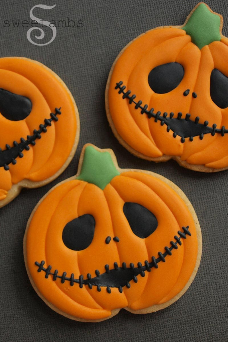 Halloween Cutout Cookies
 Halloween Cookies Jack Skellington Jack O LanternsSweetAmbs
