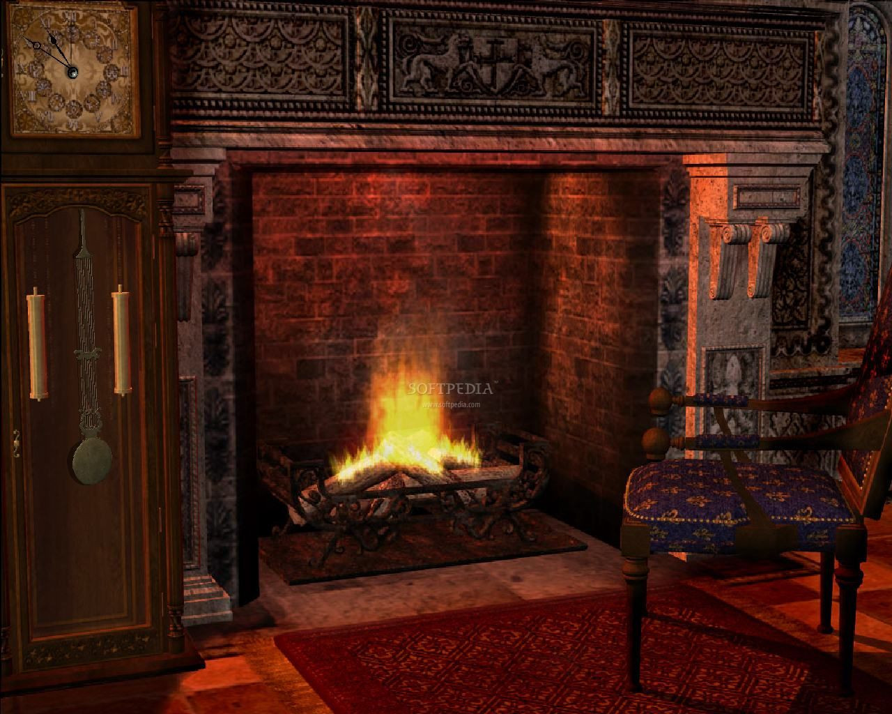 Halloween Fireplace Screen
 Animated Screensavers