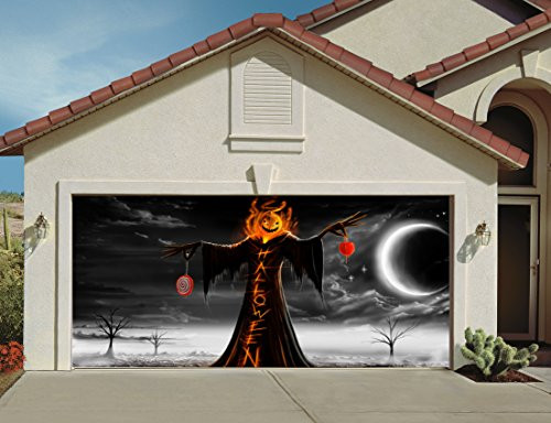 Halloween Garage Door Covers
 3D Garage Door Cover Halloween Decor for Outdoor