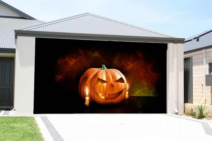 Halloween Garage Door Covers
 Top 25 ideas about Garage Door Banners on Pinterest