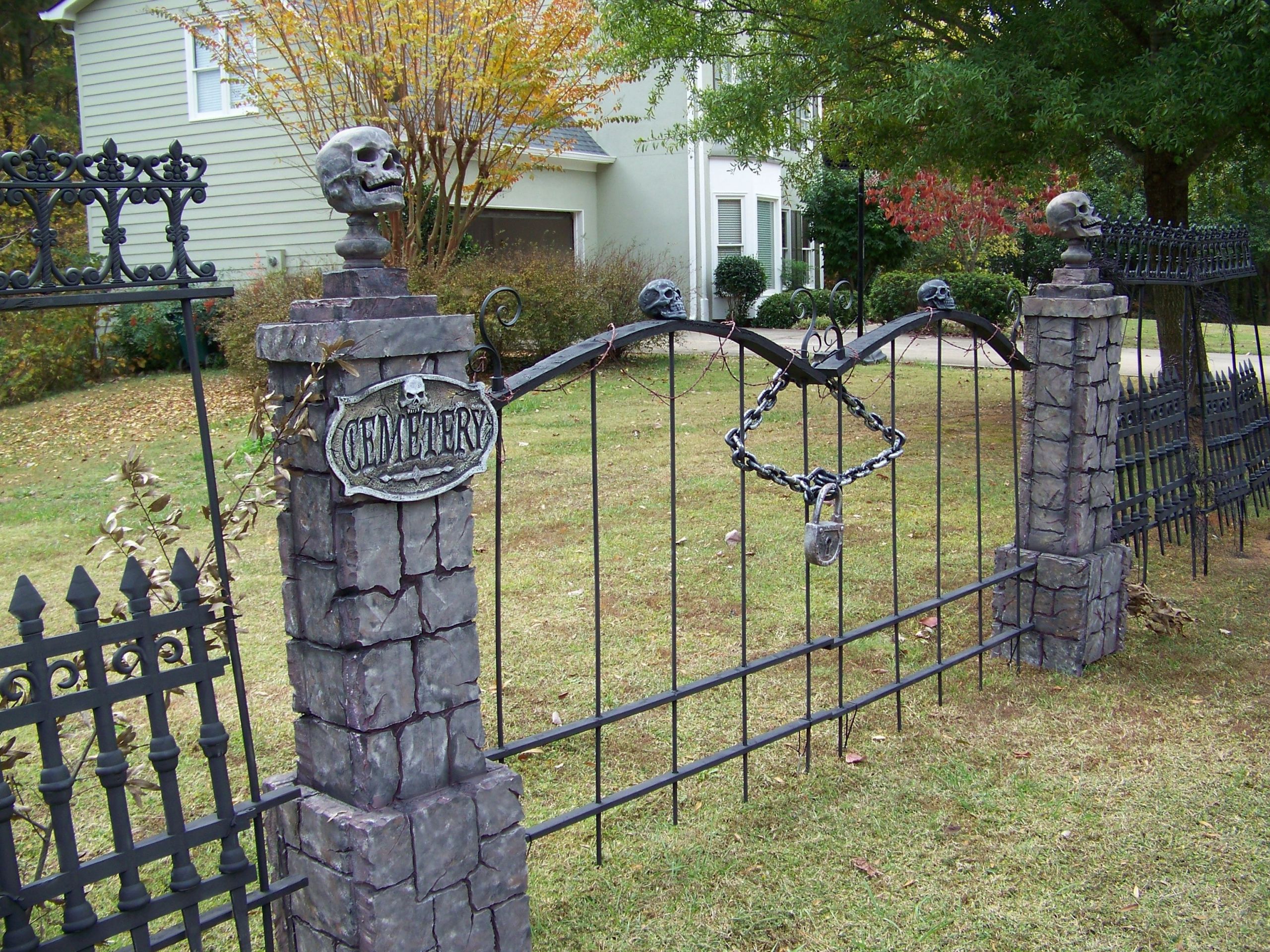 Halloween Graveyard Fence
 I am weird I would love this as a gate around my house yr