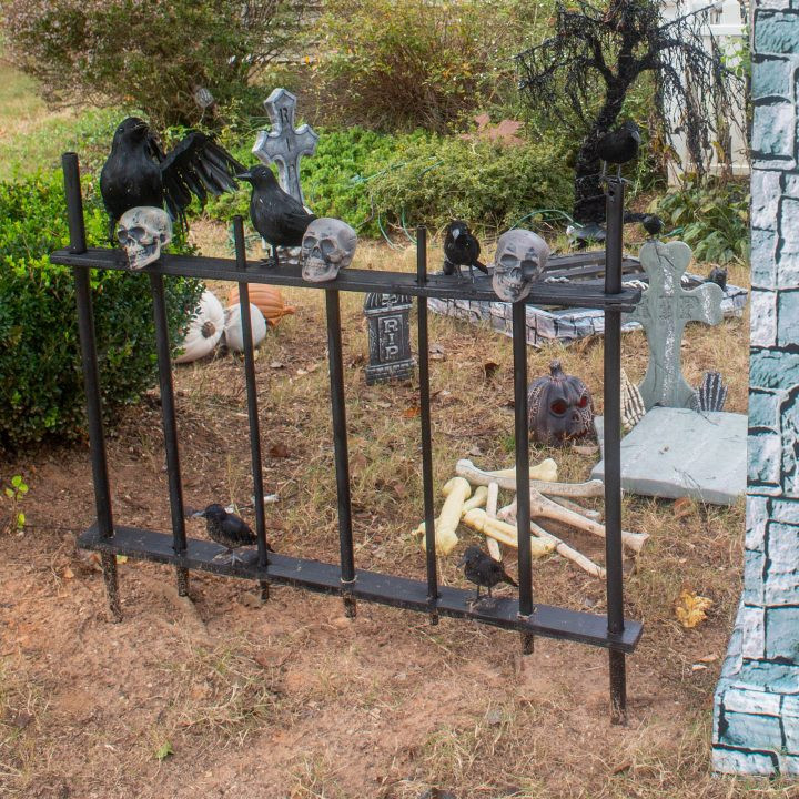 Halloween Graveyard Fence
 How to Make a DIY Halloween Cemetery Picket Fence