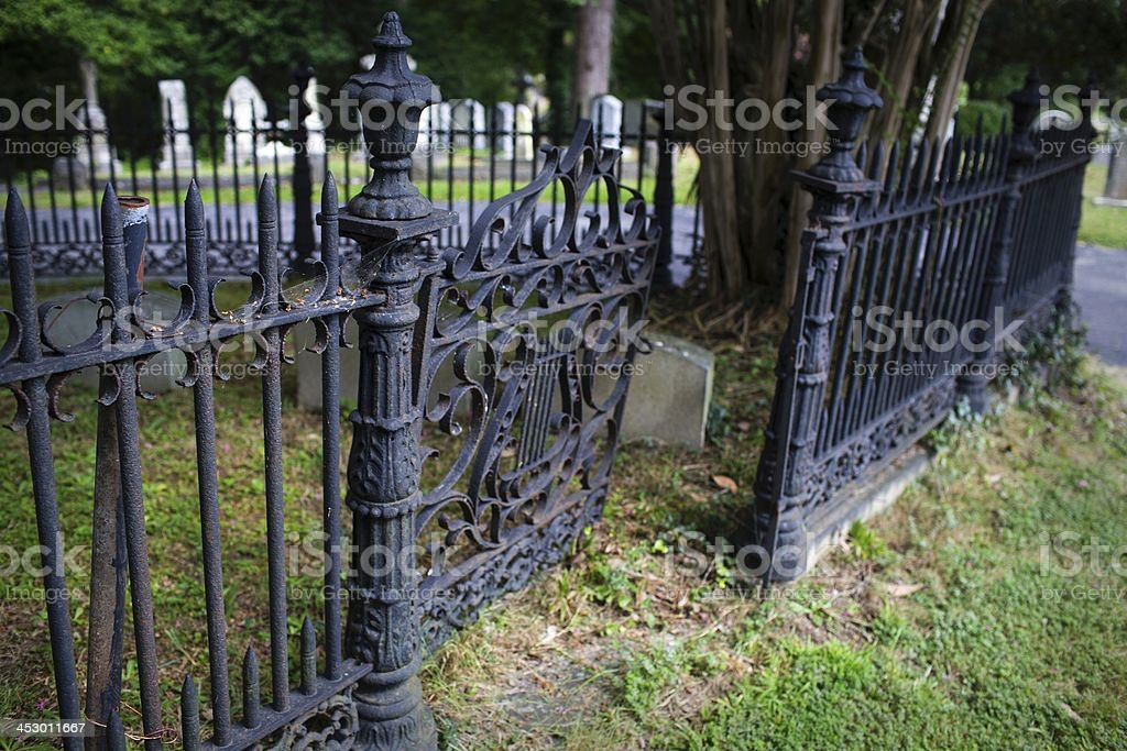 Halloween Graveyard Fence
 Creepy Graveyard Fence And Gate Stock Download