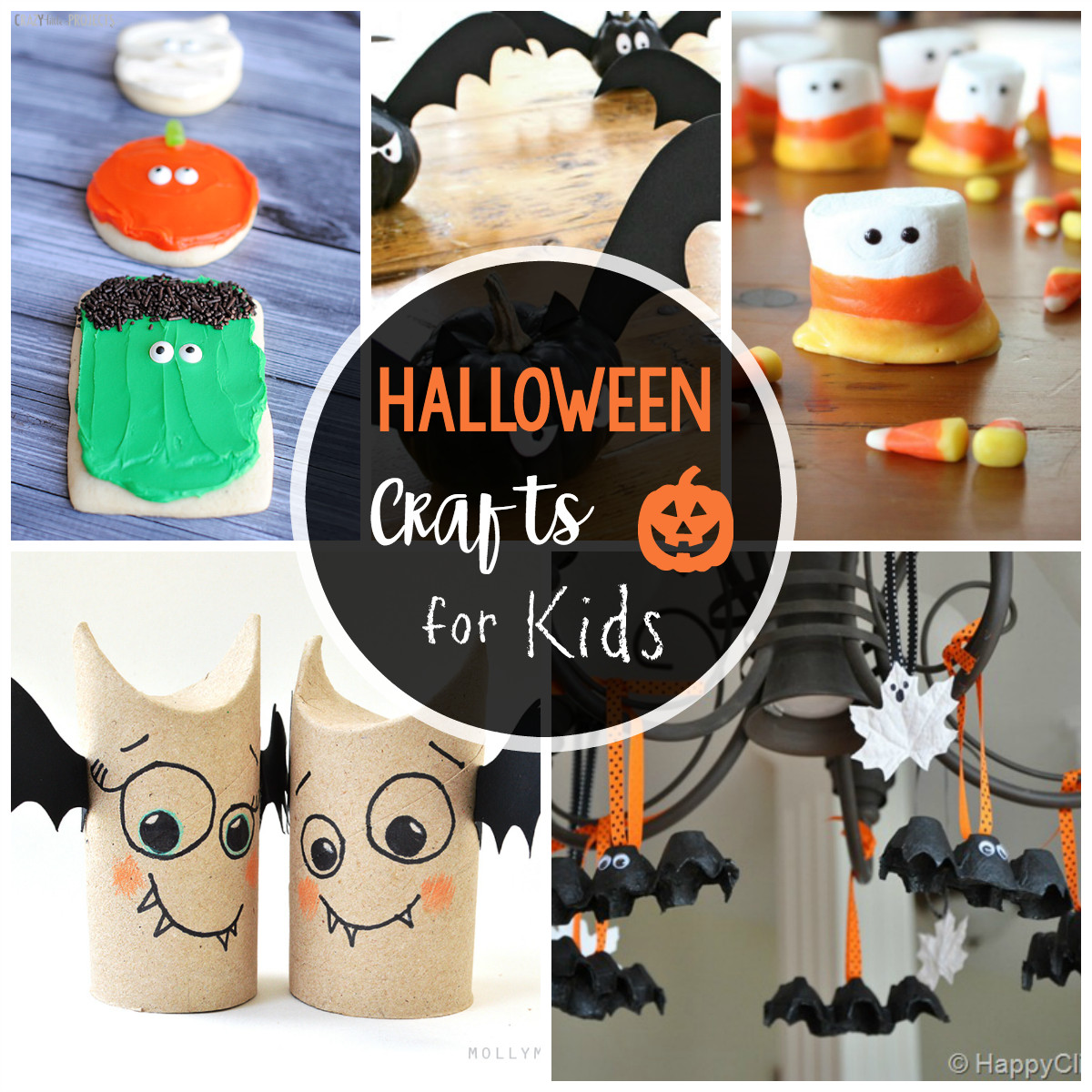 Halloween Kids Craft Ideas
 25 Cute & Easy Halloween Crafts for Kids Crazy Little