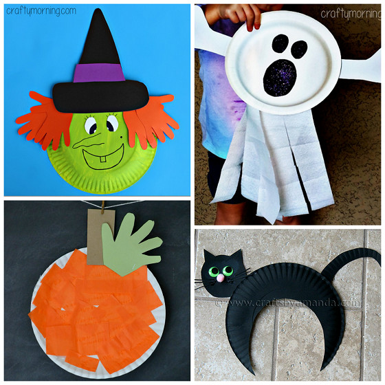 Halloween Kids Craft Ideas
 Paper Plate Halloween Crafts for Kids Crafty Morning