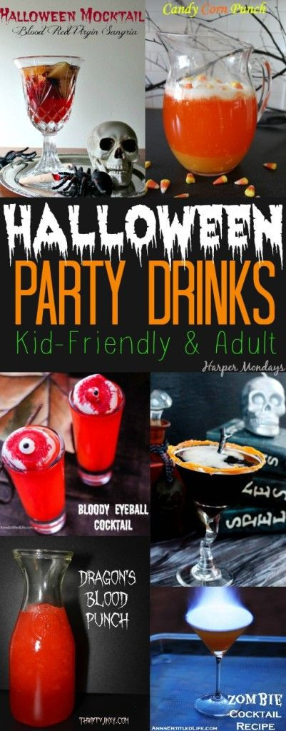 Halloween Party Drink Ideas For Adults
 Halloween party drinks Party drinks and Halloween party