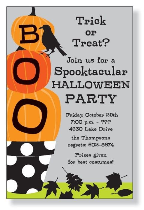 Halloween Party Poster Ideas
 Pumpkin Halloween Invitations