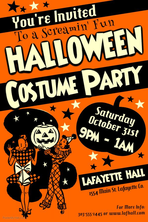 Halloween Party Poster Ideas
 Halloween Costume Party Template on the image to